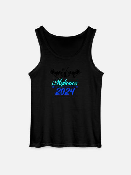 Mykonos 2024 - Gildan Men’s Tank Top - black