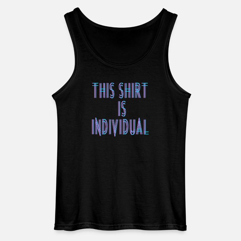 Custom Design Fun Saying - Gildan Men’s Tank Top - black