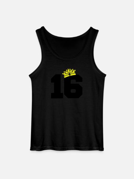 16 king - Gildan Men’s Tank Top - black