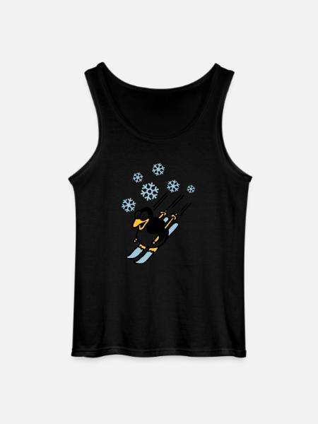 pinguin_ski_022011_d_3c - Gildan Männer Tank Top - Schwarz