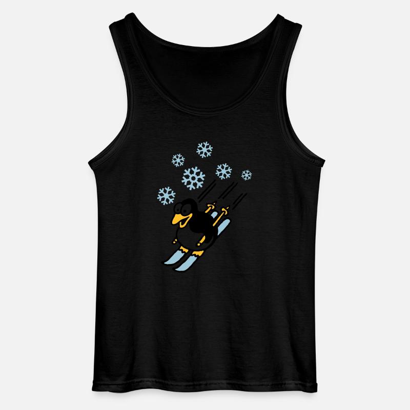pinguin_ski_022011_d_3c - Gildan Männer Tank Top - Schwarz