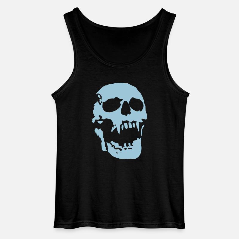 scream_skull - Gildan Männer Tank Top - Schwarz
