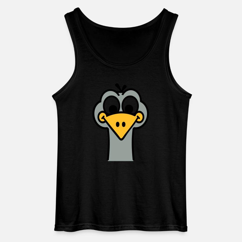 Strauß - Gildan Männer Tank Top - Schwarz