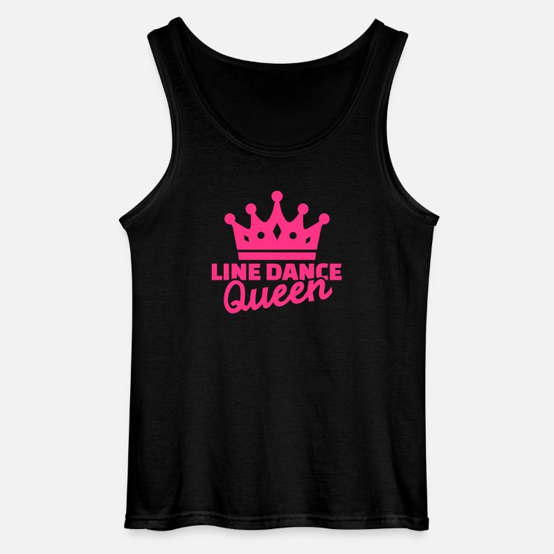 Line dance - Gildan Männer Tank Top - Schwarz