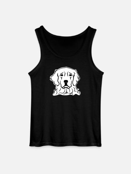 Golden Retriever - Gildan Men’s Tank Top - black