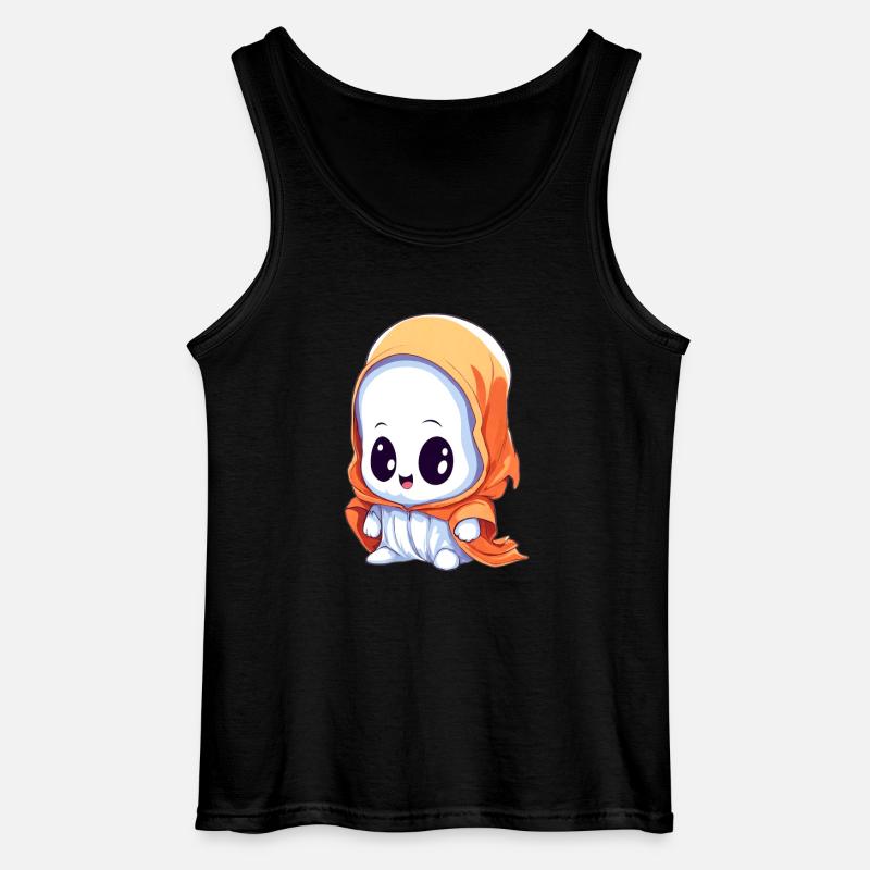 Niedlicher Geist Geist - Gildan Männer Tank Top - Schwarz