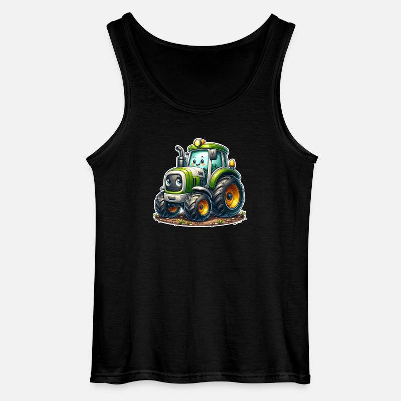 Traktor - Gildan Männer Tank Top - Schwarz