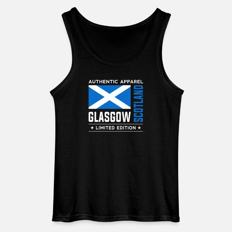 Glasgow - Gildan Männer Tank Top - Schwarz
