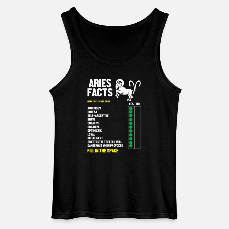 Sternzeichen Widder - Gildan Männer Tank Top - Schwarz