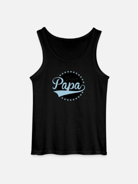 Super Papa - Gildan Männer Tank Top - Schwarz