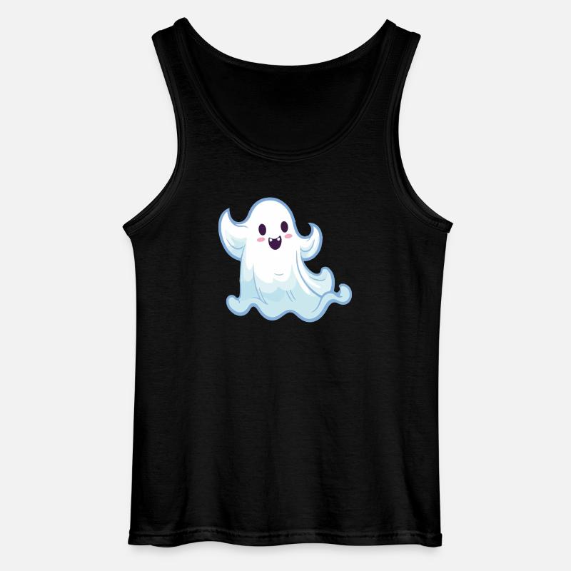geist ghost cartoon - Gildan Männer Tank Top - Schwarz