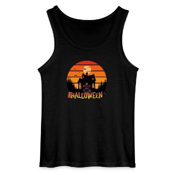Halloween Vintage - Gildan Männer Tank Top - Schwarz - Vorne - AI Model Male 185 dark (185cm)