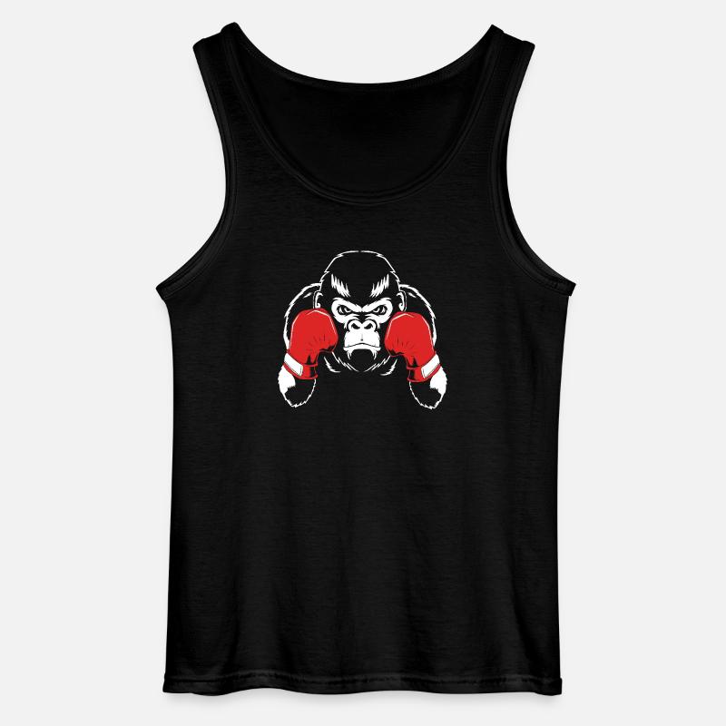Gorilla - Gildan Männer Tank Top - Schwarz