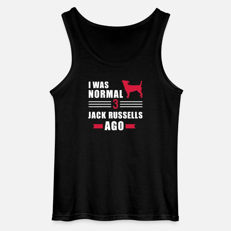 Jack Russell - Gildan Männer Tank Top - Schwarz