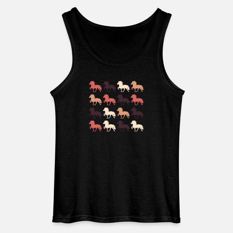 Isandpferd - Gildan Männer Tank Top - Schwarz