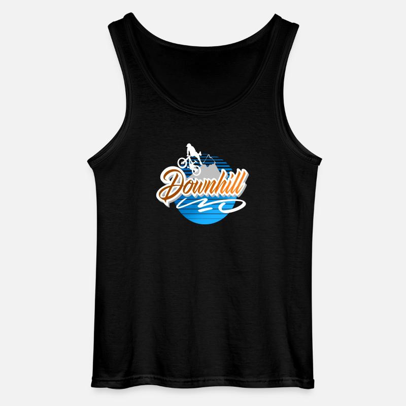Downhill - Gildan Männer Tank Top - Schwarz
