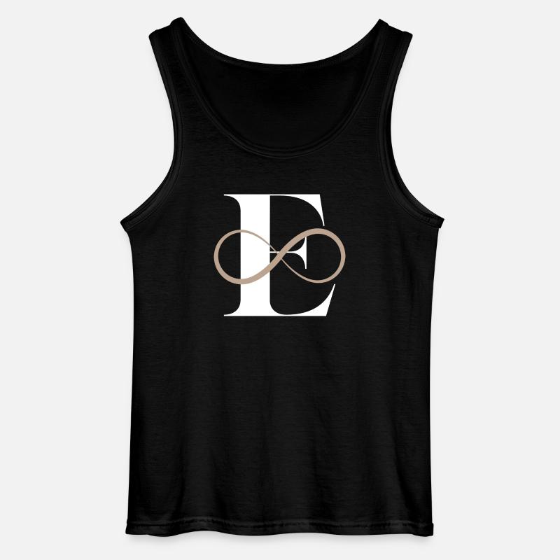 Unendlicher Buchstabe e - Gildan Männer Tank Top - Schwarz