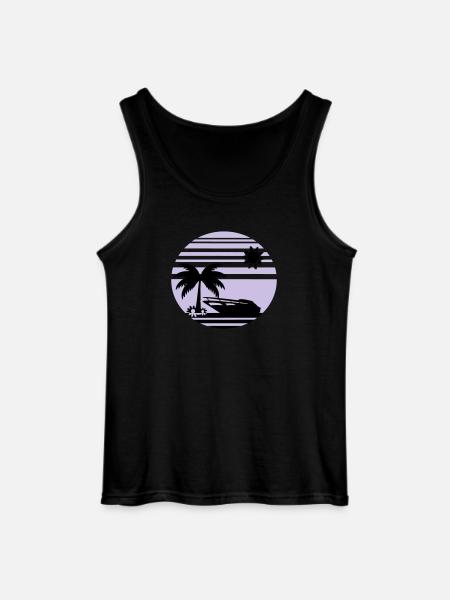 sunset_beach2 - Débardeur Gildan Homme - noir
