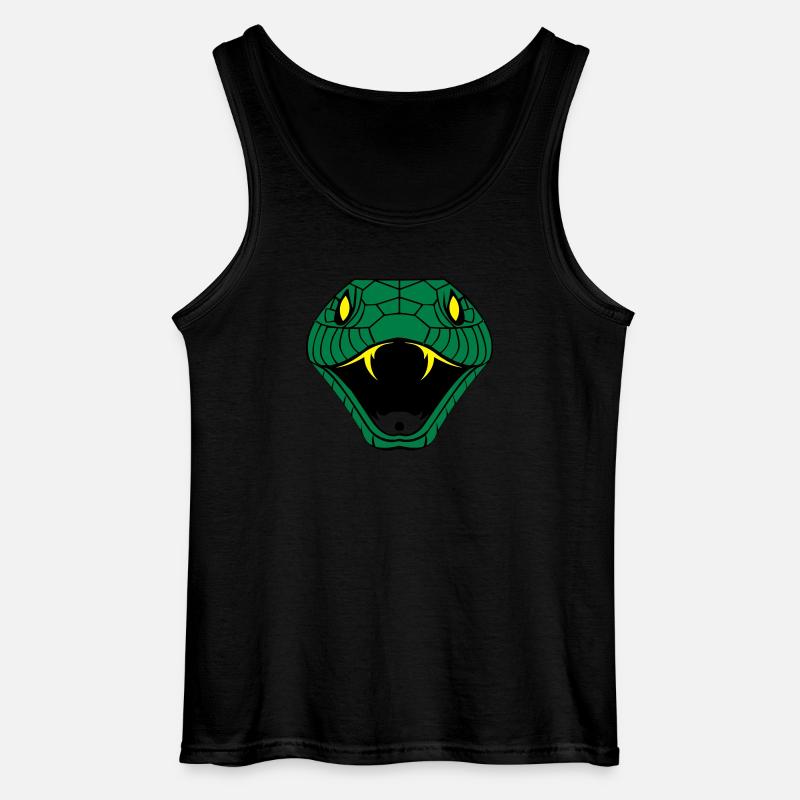 snake_002 - Gildan Männer Tank Top - Schwarz