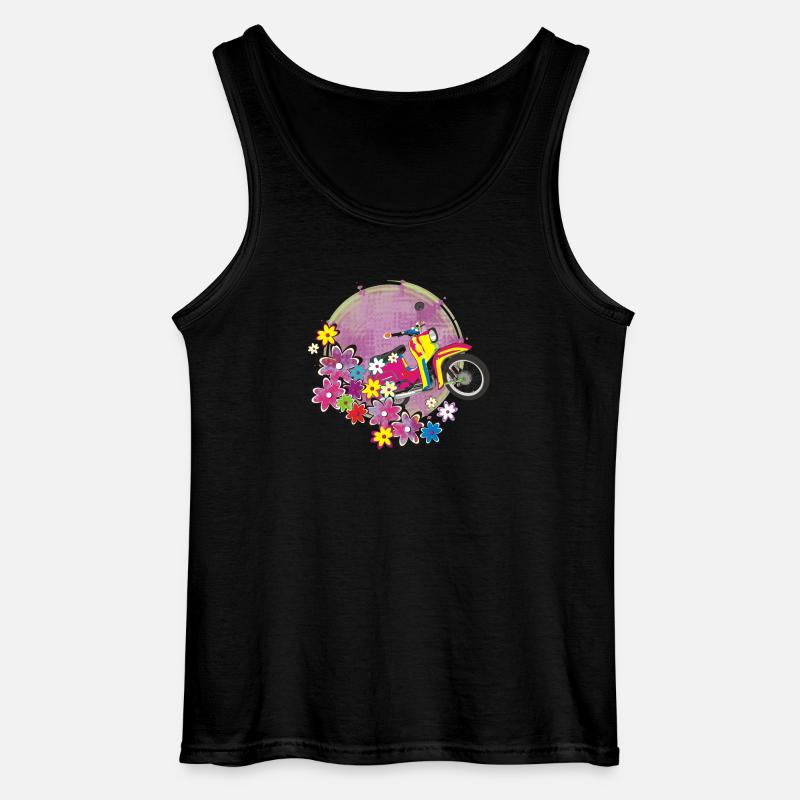Schwalbe bunt - Gildan Männer Tank Top - Schwarz