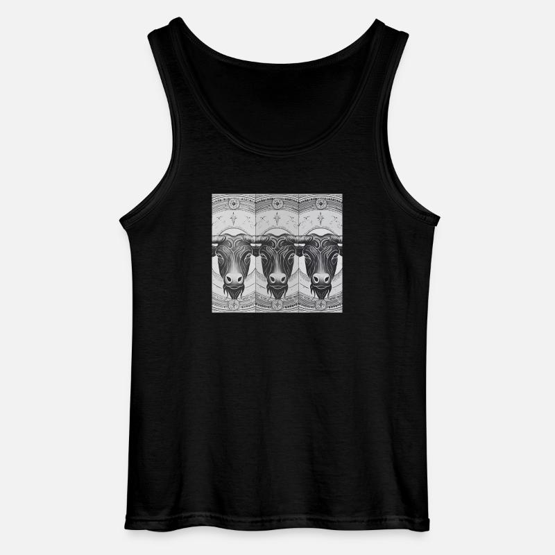 Sternzeichen Widder - Gildan Männer Tank Top - Schwarz