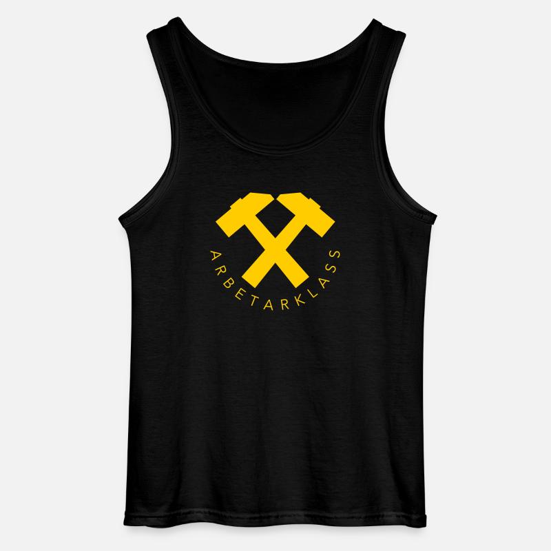 Arbeiterklasse - Gildan Männer Tank Top - Schwarz
