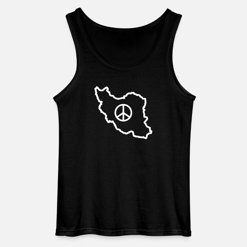 Iran Frieden - Gildan Männer Tank Top - Schwarz