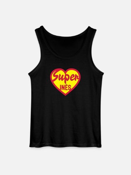 heart heart super ines - Gildan Men’s Tank Top - black