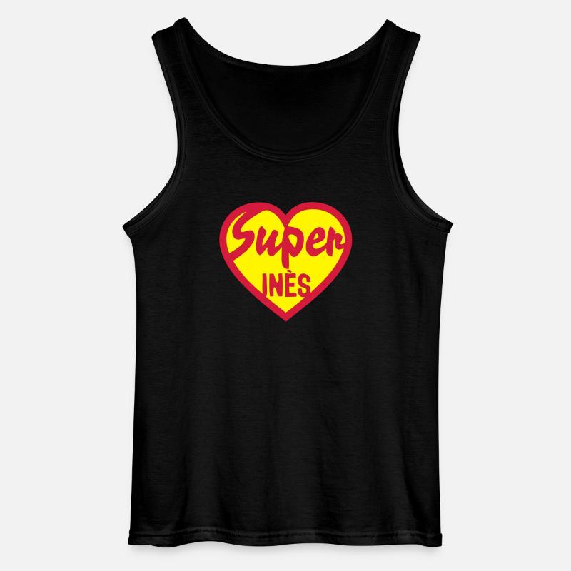 Herz Herz Super ines - Gildan Männer Tank Top - Schwarz