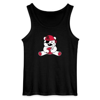 sailor pirate captain saebel boat new boat schi - Gildan Men’s Tank Top - black - Front - AI Model Male 185 dark (185cm)
