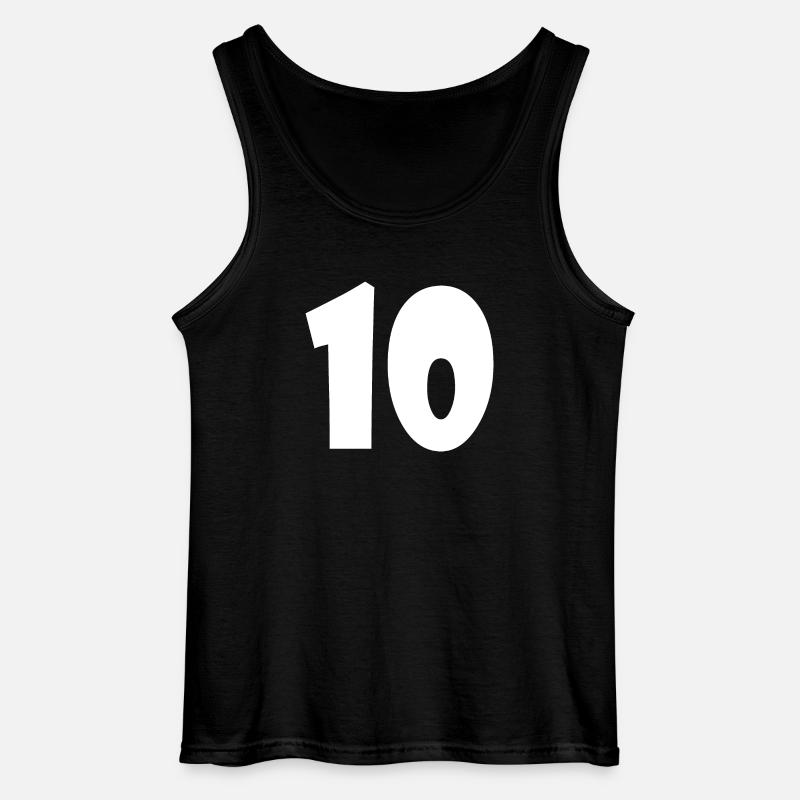 10 - Gildan Männer Tank Top - Schwarz