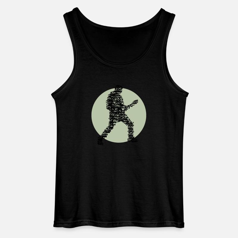 guitar_player_notes_09201602 - Gildan Männer Tank Top - Schwarz