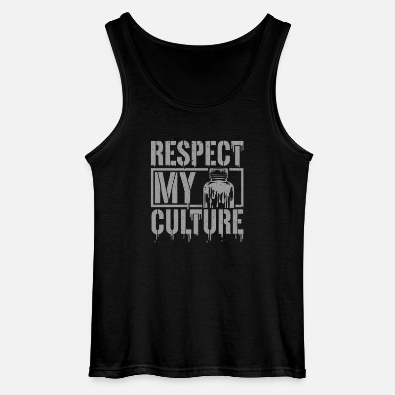 Probiotische Leidenschaft zeigen - Gildan Männer Tank Top - Schwarz