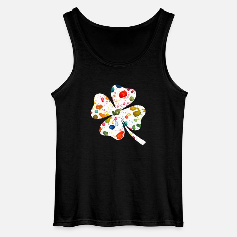 glueck - Gildan Männer Tank Top - Schwarz
