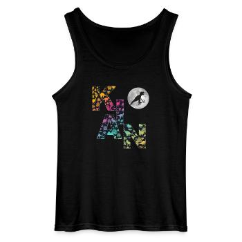 KIAN - Schöner Jungen Name mit Dinosaurier - Gildan Männer Tank Top - Schwarz - Vorne - AI Model Male 185 dark (185cm)