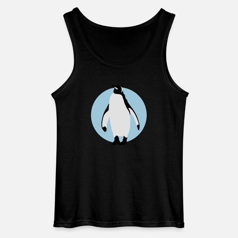 pinguin_032013_b_3c - Gildan Männer Tank Top - Schwarz