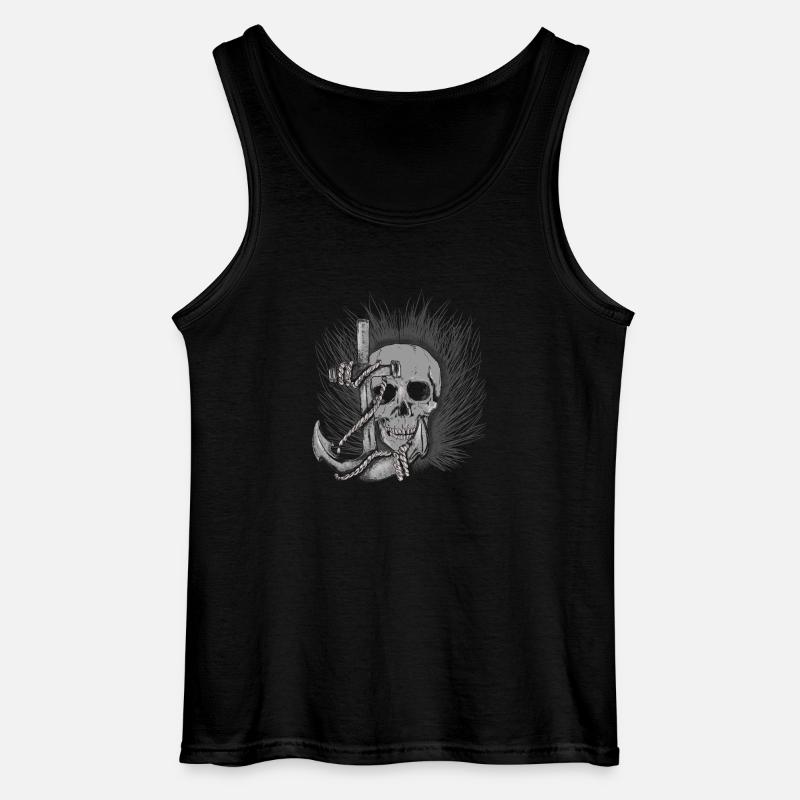 skull_anker - Gildan Männer Tank Top - Schwarz