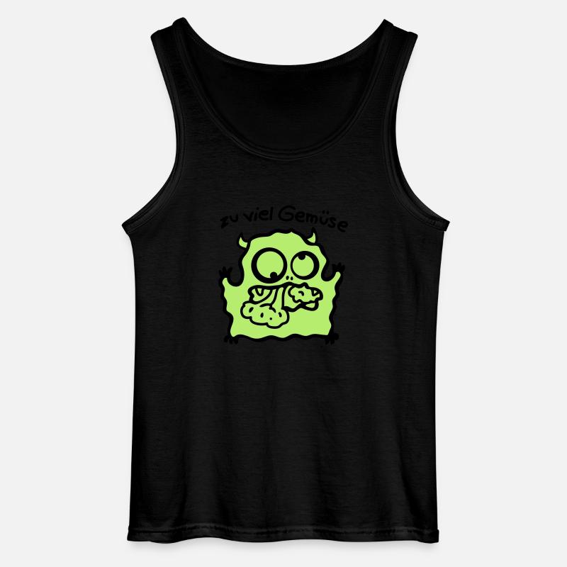 zu viel Gemüse - Gildan Männer Tank Top - Schwarz