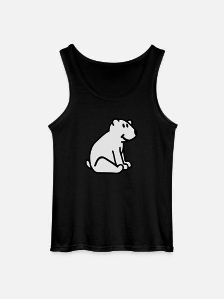 Polar bear - Gildan Men’s Tank Top - black