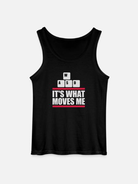 its what moves me - Gildan Men’s Tank Top - black