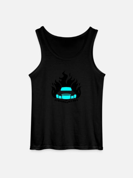 /8 Flame01 2C - Gildan Männer Tank Top - Schwarz