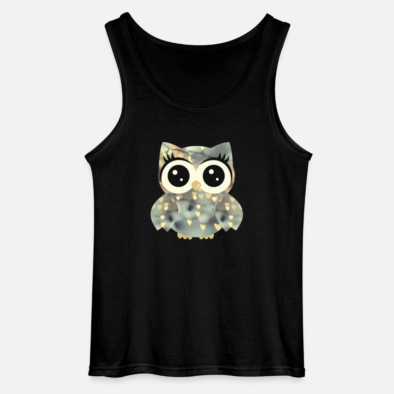 Eule_Glory - Gildan Männer Tank Top - Schwarz