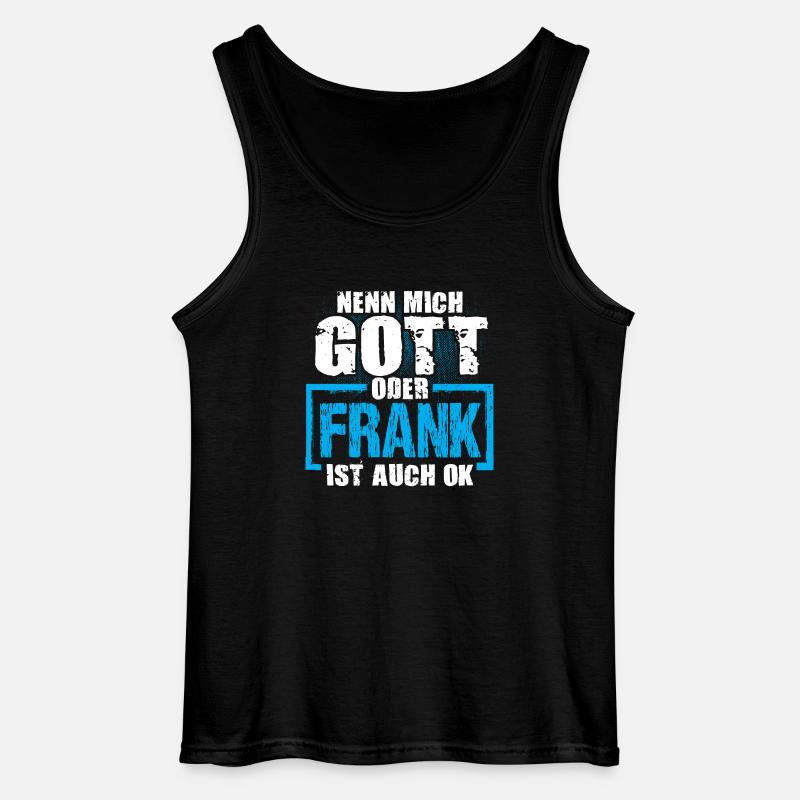 FRANK - ok - Gildan Männer Tank Top - Schwarz