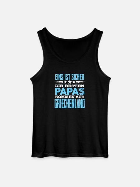 GRIECHENLAND - papa - Gildan Männer Tank Top - Schwarz