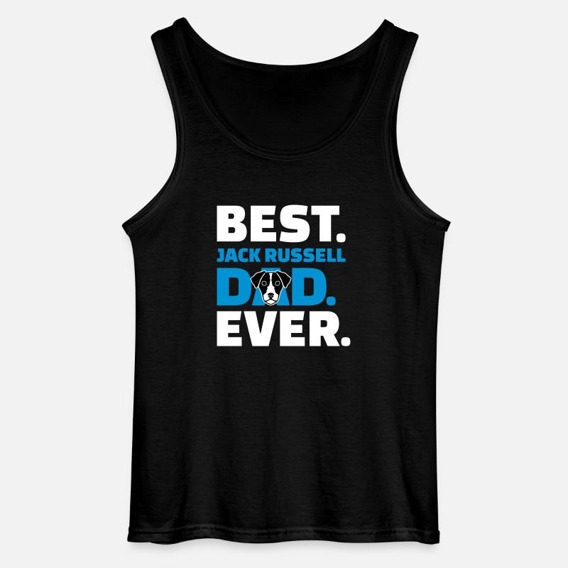 Jack Russell - Gildan Männer Tank Top - Schwarz