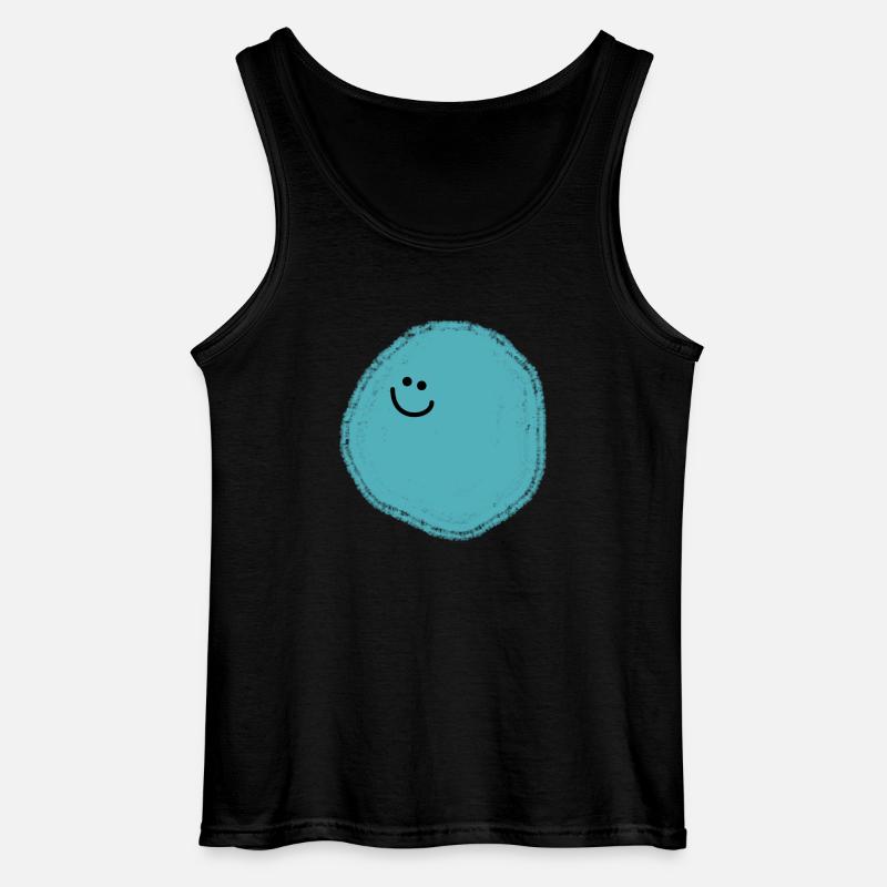 Tiego (Blauer Ball) - Gildan Männer Tank Top - Schwarz