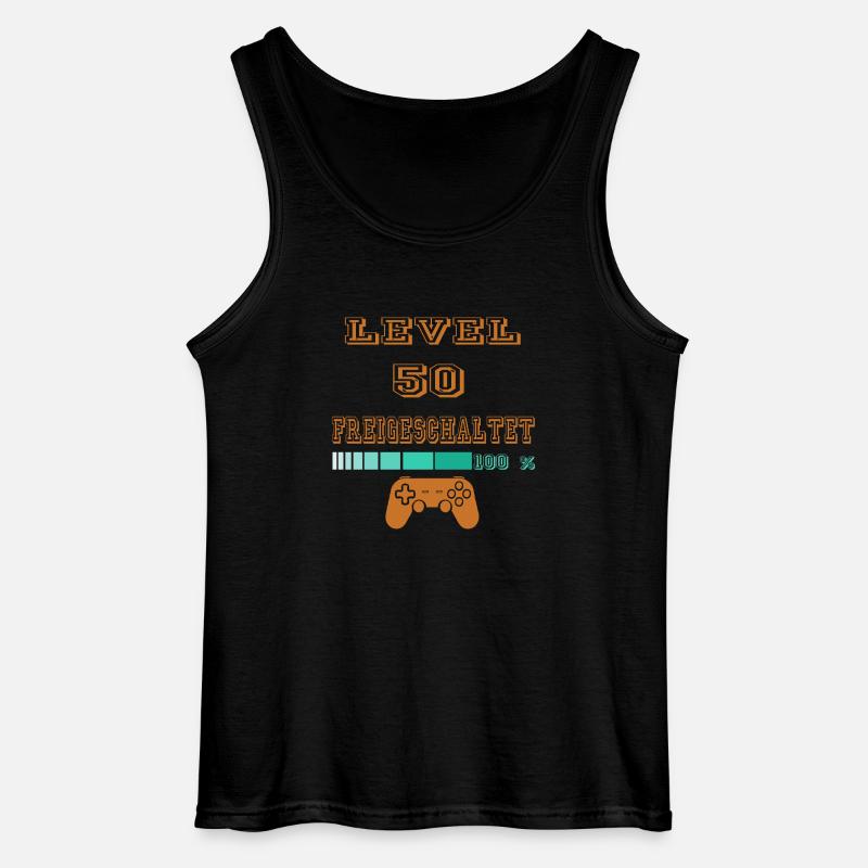 level 50 freigeschaltet - Gildan Männer Tank Top - Schwarz