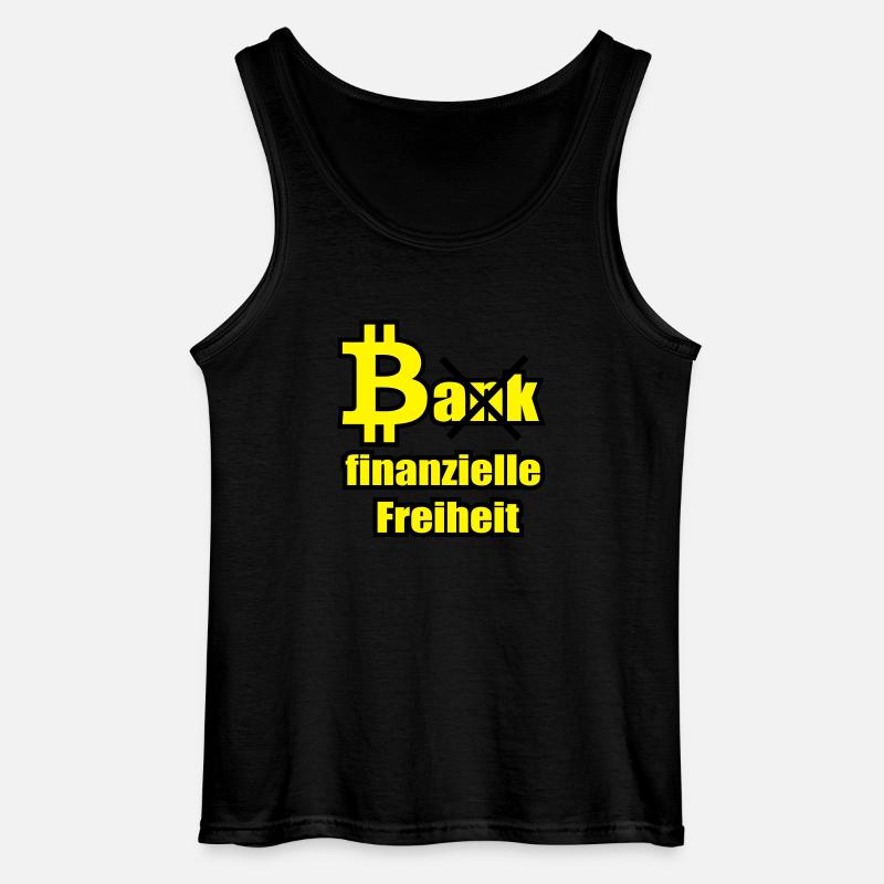 Bitcoin vs Bank - Gildan Männer Tank Top - Schwarz