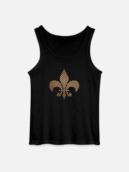 gold royal symbol - Gildan Men’s Tank Top - black