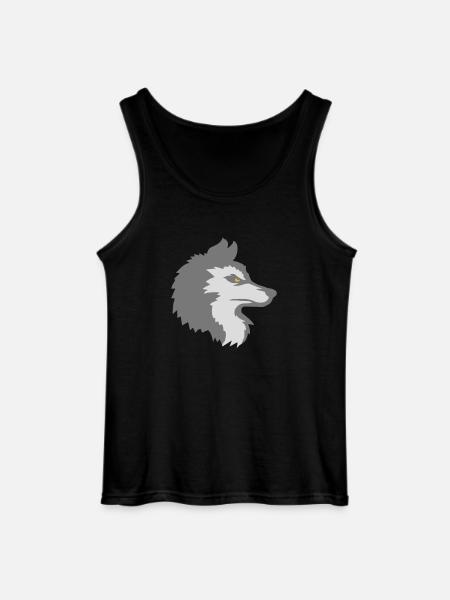 Alpha Wolf Cool Design - Gildan Men’s Tank Top - black